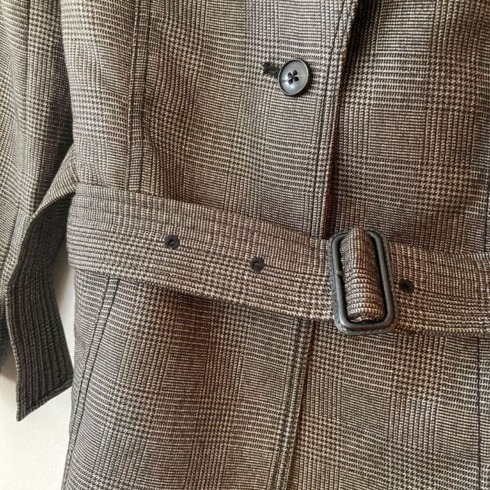 Banana Republic Plaid Belted Jacket - Picture 2 of 5
